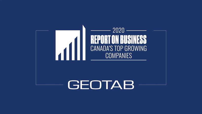 Geotab Recognized as a Top Growing Canadian Business