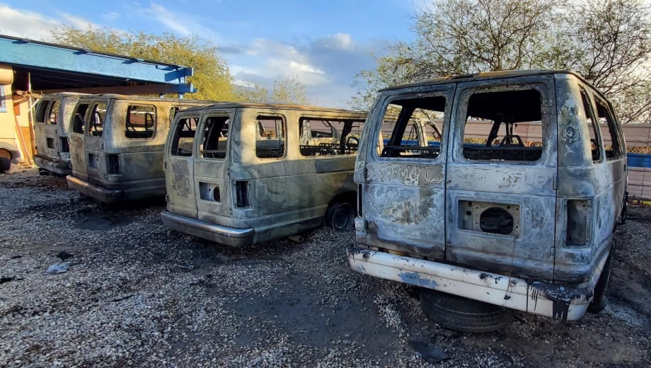 Four Arizona Private School Vans Set On Fire