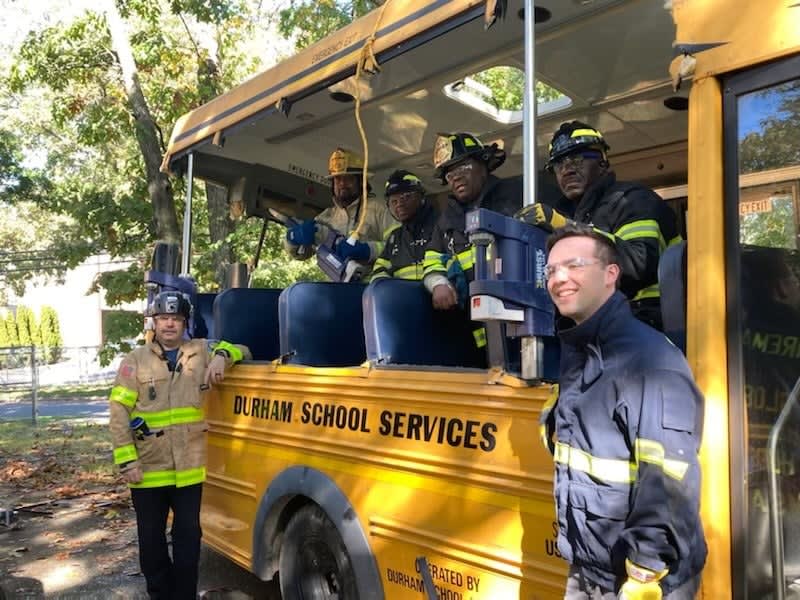 New York Fire Department Gets School Bus for Extrication Drills