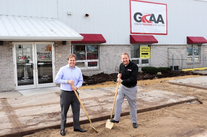 Greater Rockford Auto Auction Breaks Ground on Office Expansion