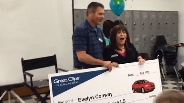Great Clips Awards Inspiring Educator with a New Car