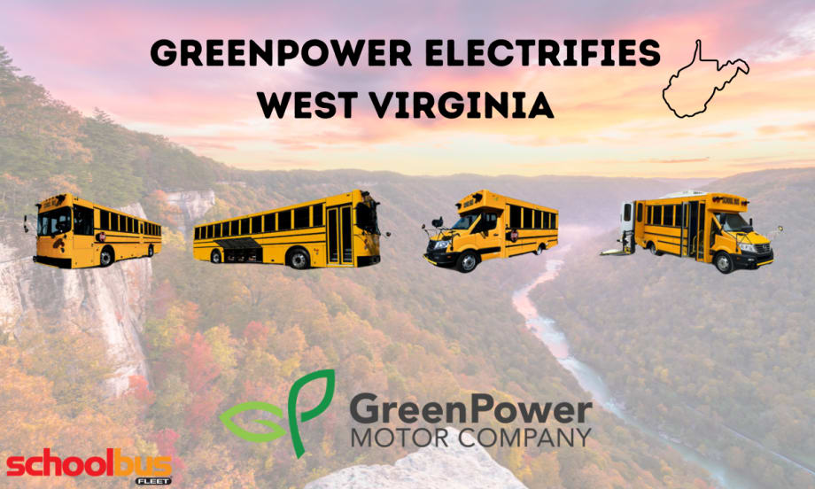 GreenPower to Deliver 50 Electric Buses to 7 W.V. School Districts