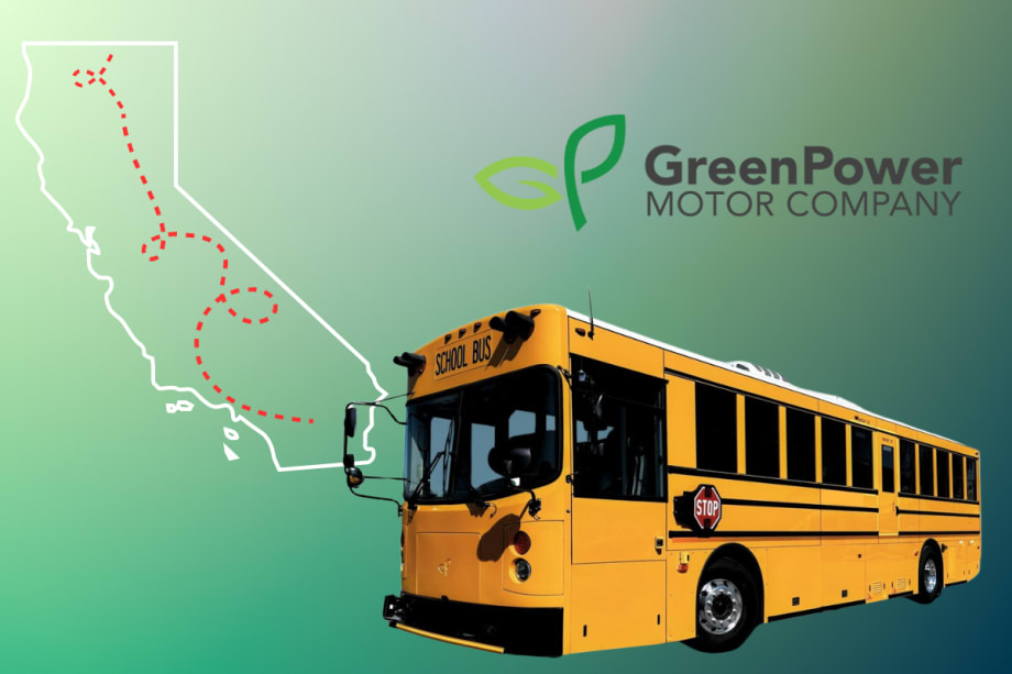 GreenPower Delivers 5 BEAST Electric School Buses to California Schools
