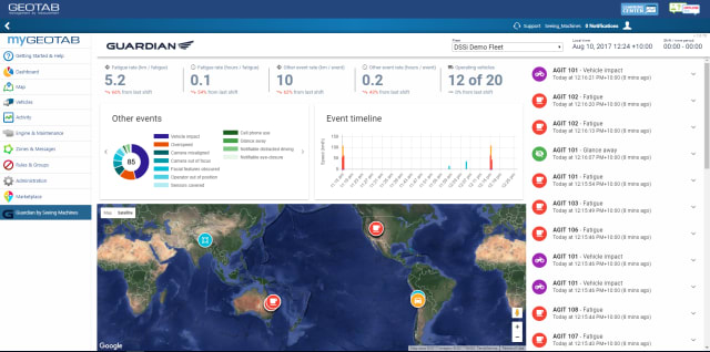 Geotab Offers Guardian's Driver Safety App