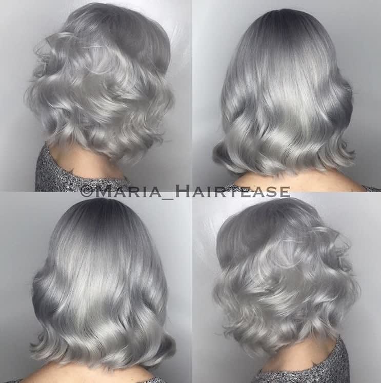 Shining Silver-Steel Haircolor