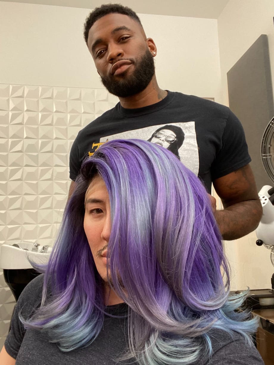 Guy Tang Color Collab: Lavender Lob and Tiger Stripes