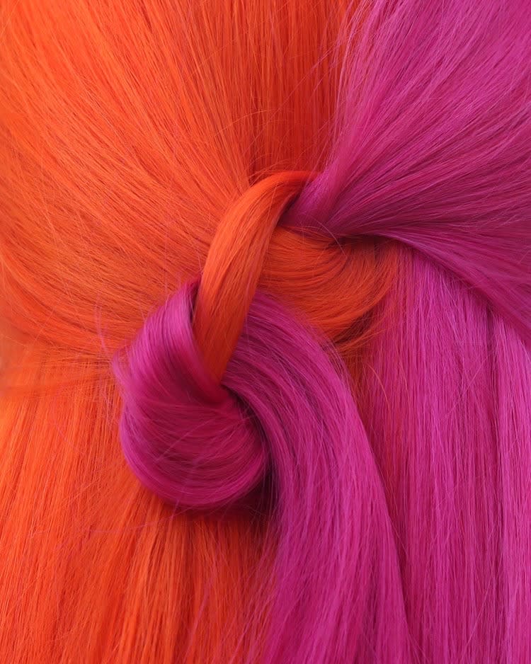 How-To: Pink and Orange Color Split