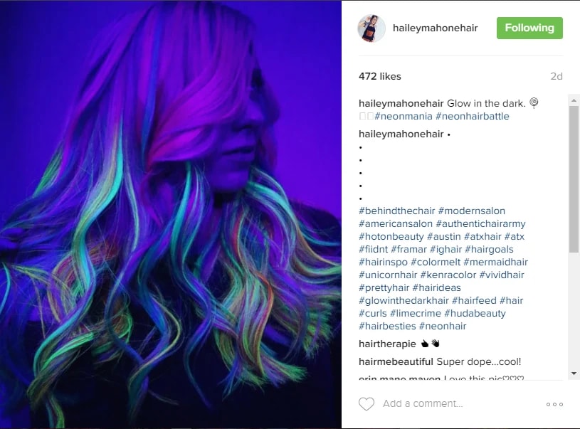 Turn Down the Lights: Glow-in-the-Dark Hair and Nail Inspiration