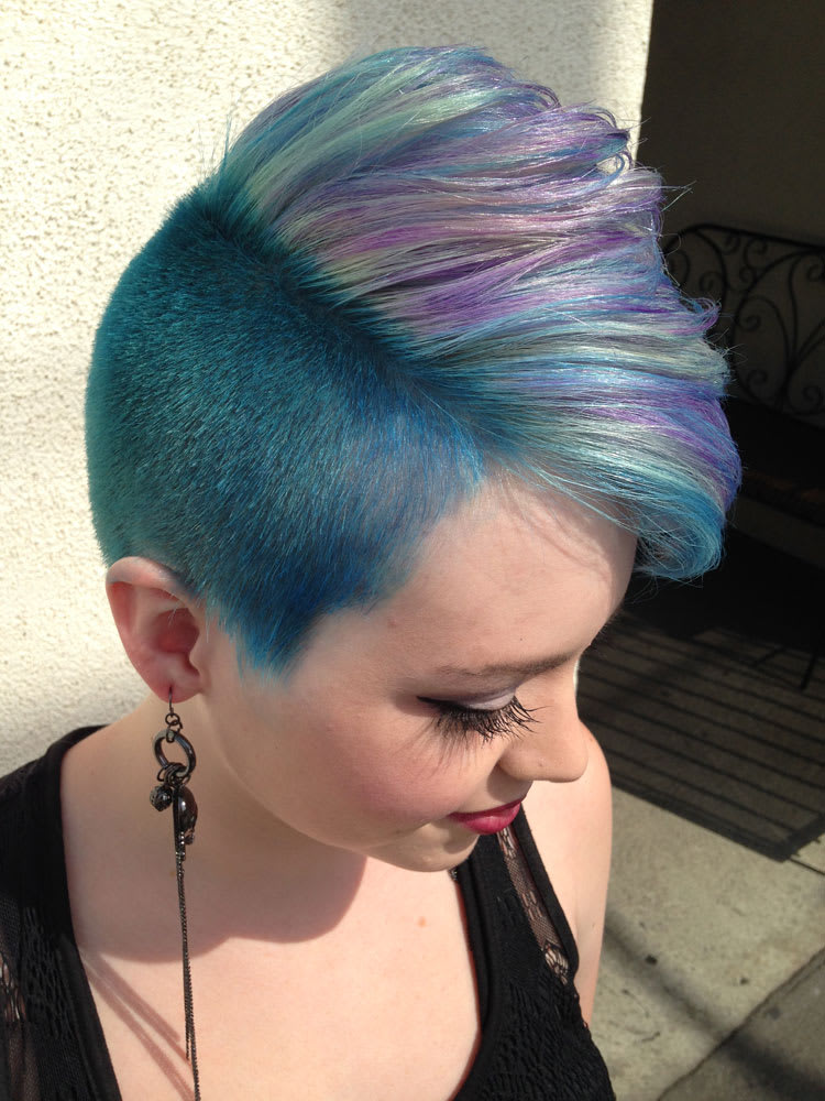 HOW-TO: Lavender, Mint & Blue Faux-Hawk Inspired by P!nk