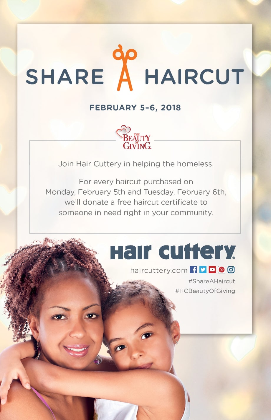 Hair Cuttery Launches 19th Annual Share-A-Haircut Campaign