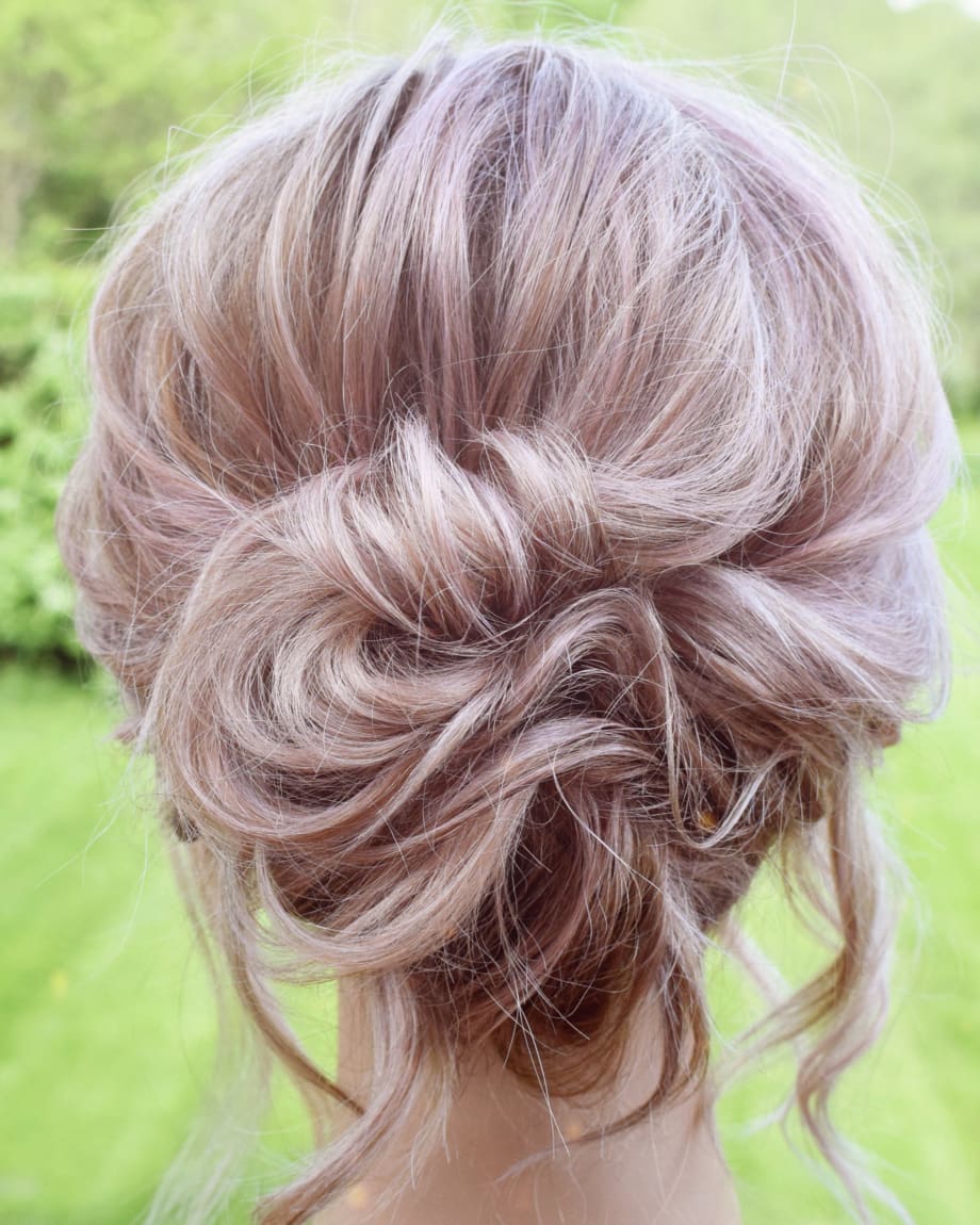 Create an Elegant Updo Using Just One Styling Product