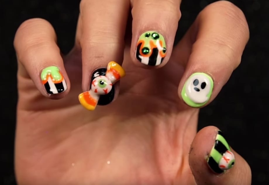 Lexi's Spooky Nail Art On Nickelodeon