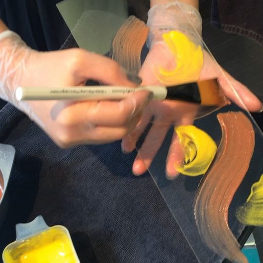 Haircolor has Gone Holographic with the Newest Trend - Hand-Pressed Color!