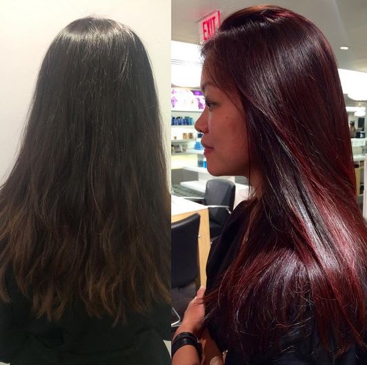 Haircolor has Gone Holographic with the Newest Trend - Hand-Pressed Color!