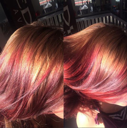 Haircolor has Gone Holographic with the Newest Trend - Hand-Pressed Color!