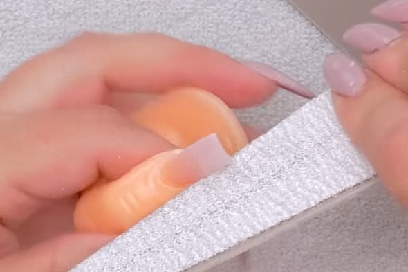 How to File Acrylic Nails - Hand-Filing Technique