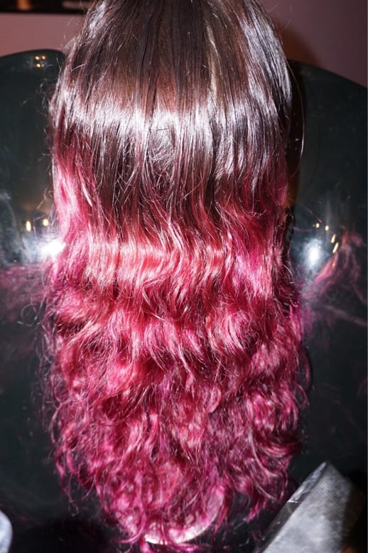 Fuchsia to "Natural" Haircolor