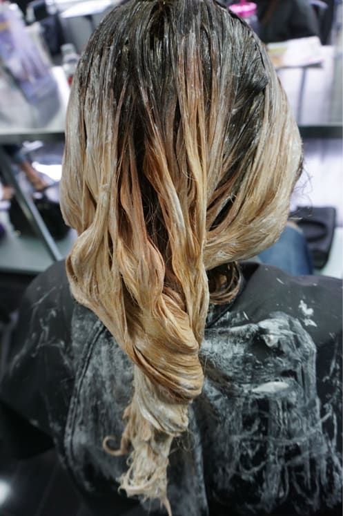 Fuchsia to "Natural" Haircolor