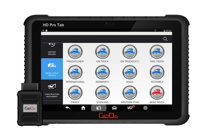 HD Pro Tab Designed for Commercial Vehicle Diagnostics