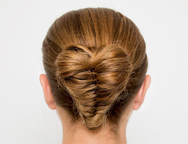 Heart Shaped Fishtail Bun