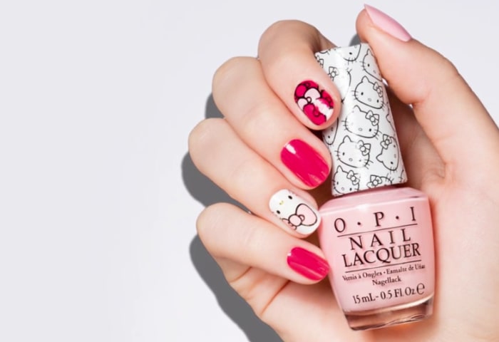 Hello Kitty Bow Nails With Masako Kojima