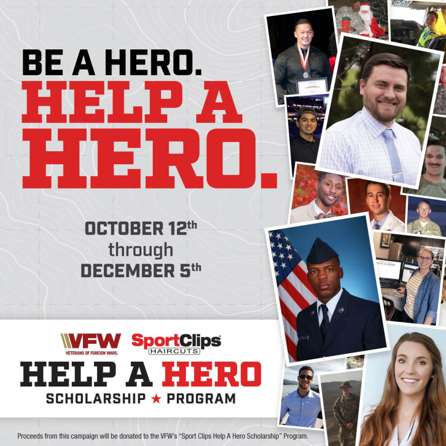 Sport Clips Continues to Support Help a Hero Scholarship Program for Military Veterans