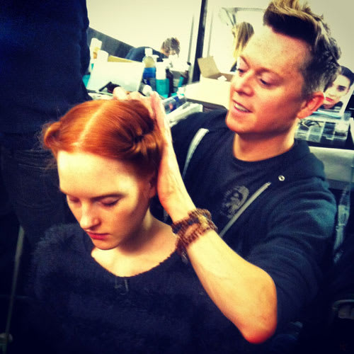 FASHION WEEK: Orlando Pita for Moroccanoil at Carolina Herrera