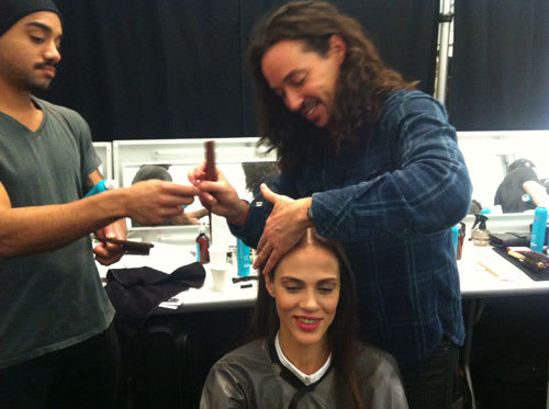 FASHION WEEK: Orlando Pita for Moroccanoil at Carolina Herrera
