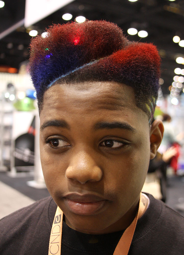 The High-Top Fade With a Juice Part & Freestyle Faded Design