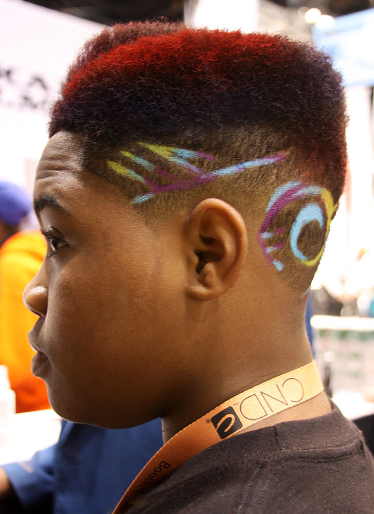The High-Top Fade With a Juice Part & Freestyle Faded Design