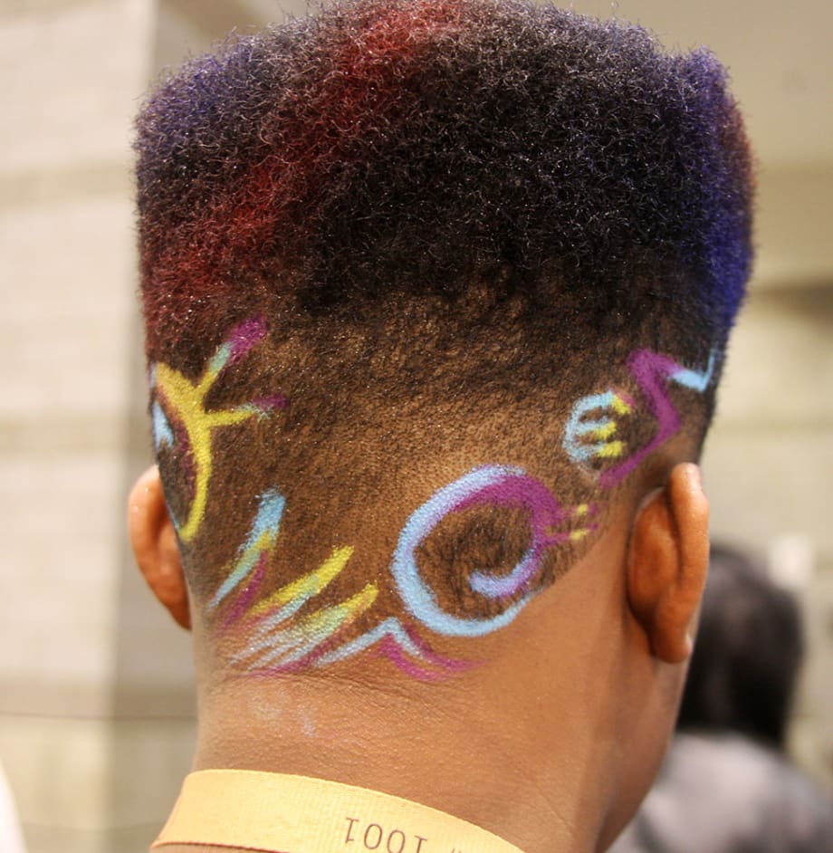 The High-Top Fade With a Juice Part & Freestyle Faded Design