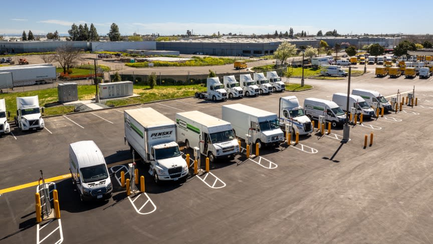 Penske and Hitachi Launch Large-Scale Electric Truck Charging Depot