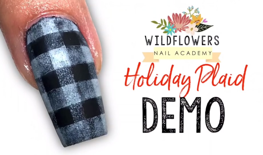 Holiday Plaid Nail Art Tutorial