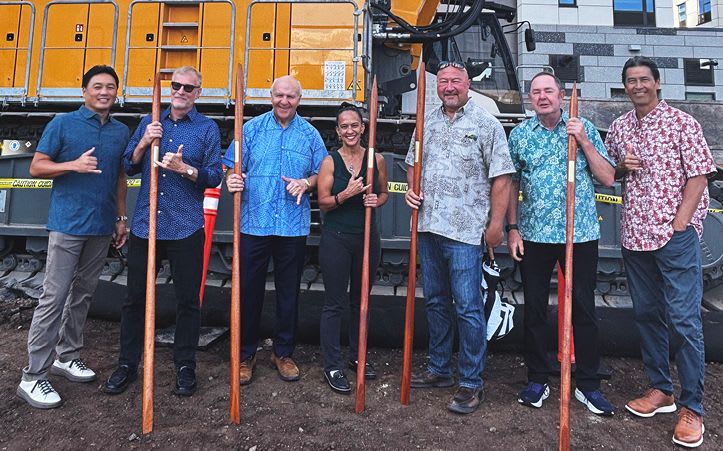 Honolulu Rail City Center Guideway, Stations Break Ground