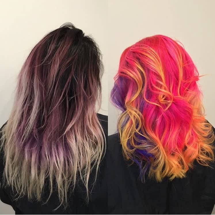 Bold Haircolor Makeover with Goldwell