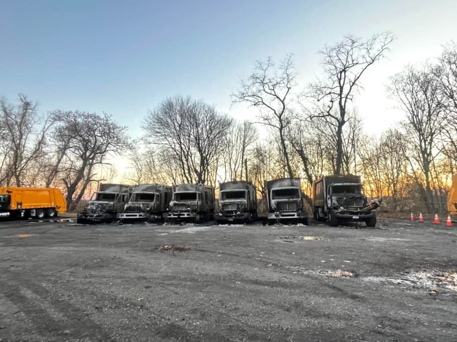 Nearly Half of New York Town's Refuse Trucks Destroyed in Fire