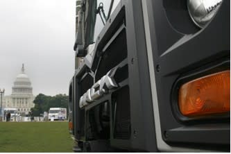 Hybrid Trucks Carry Message to Capitol Hill