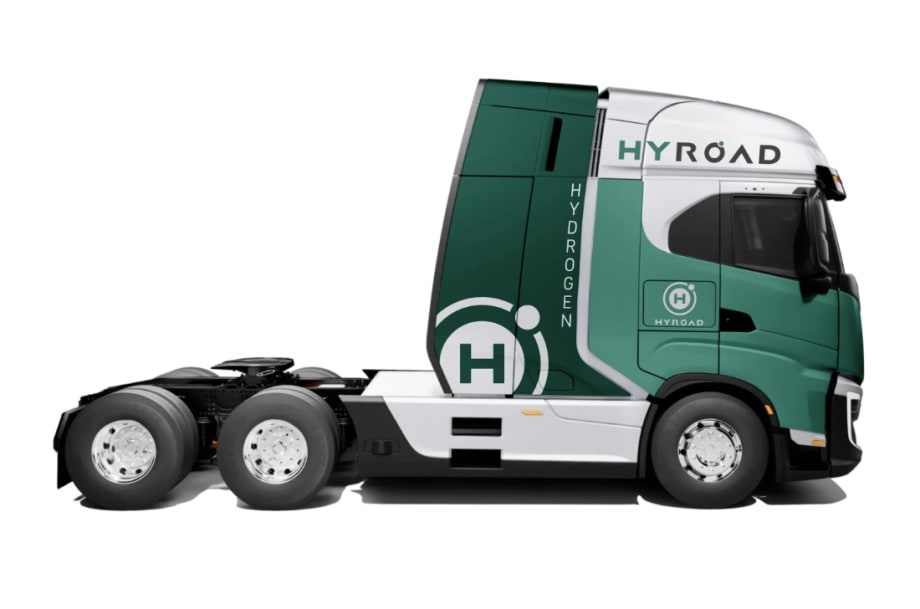 Hyroad Energy hydrogen fuel cell truck.