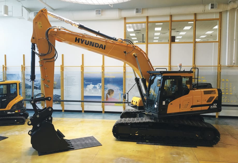 Hyundai HX220L Excavator Boasts Productivity & Safety Upgrades