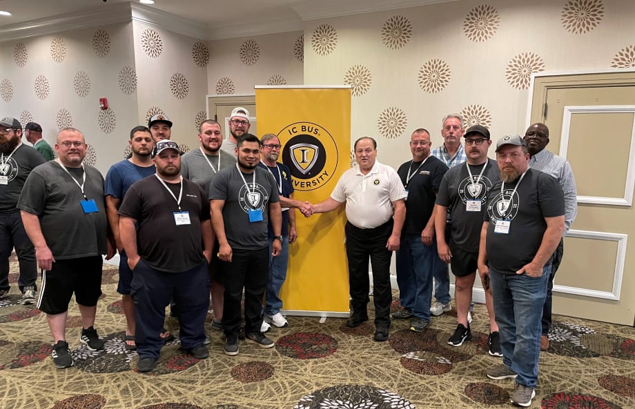 National Express Techs Train with IC Bus University