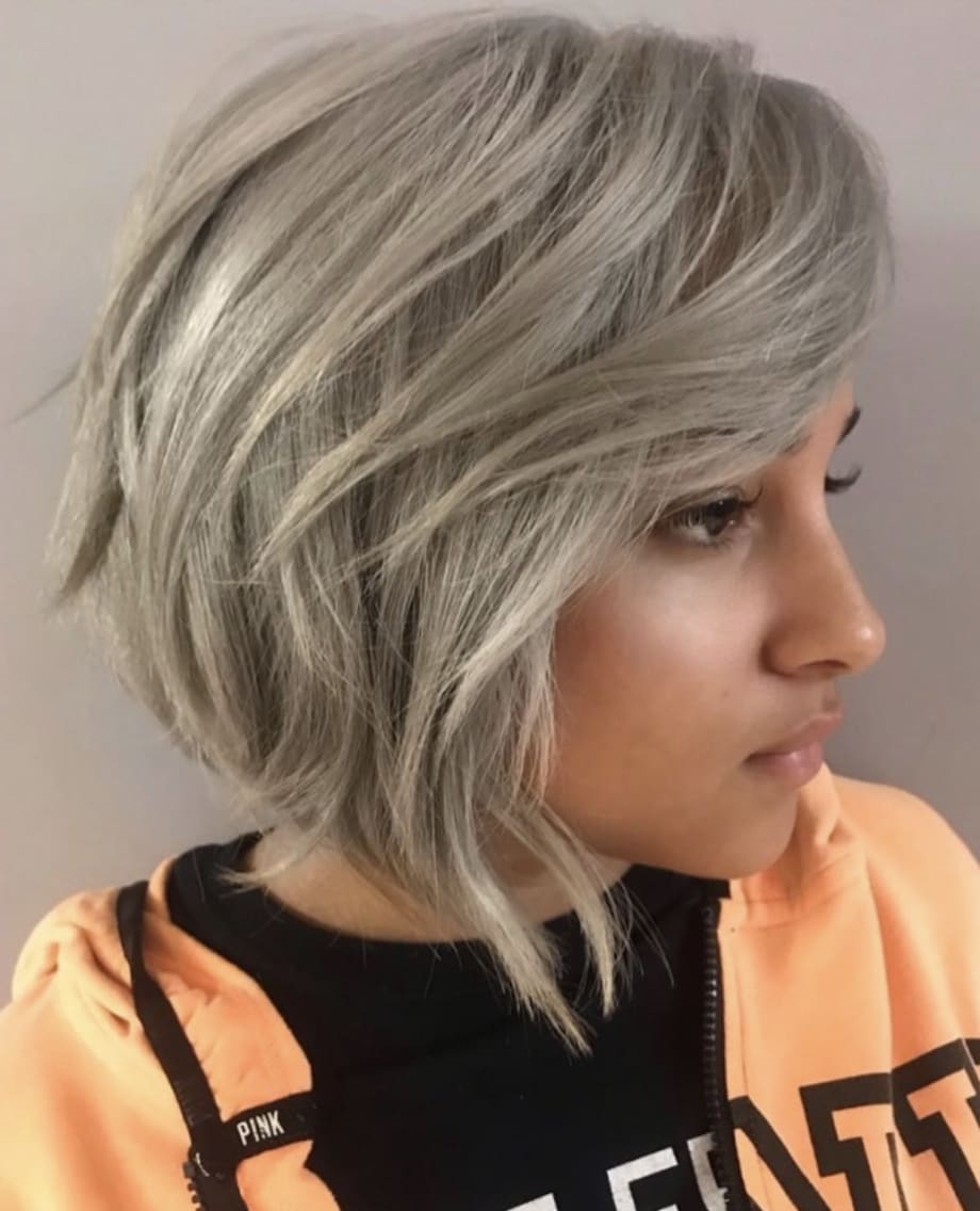 TRENDING HAIR: Icey Tones, Textured Cut