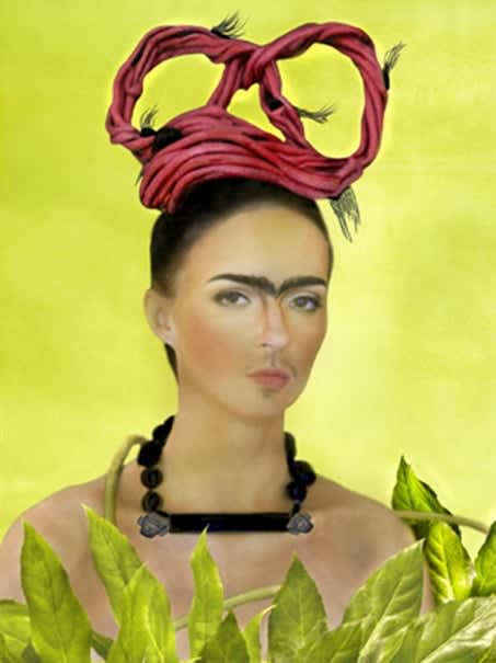 Frida Kahlo Paintings Interpreted as Photos