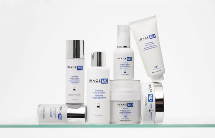 An assortment of IMAGE MD products