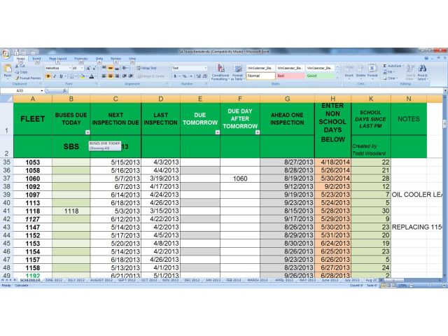 District’s shop foreman develops fleet management program