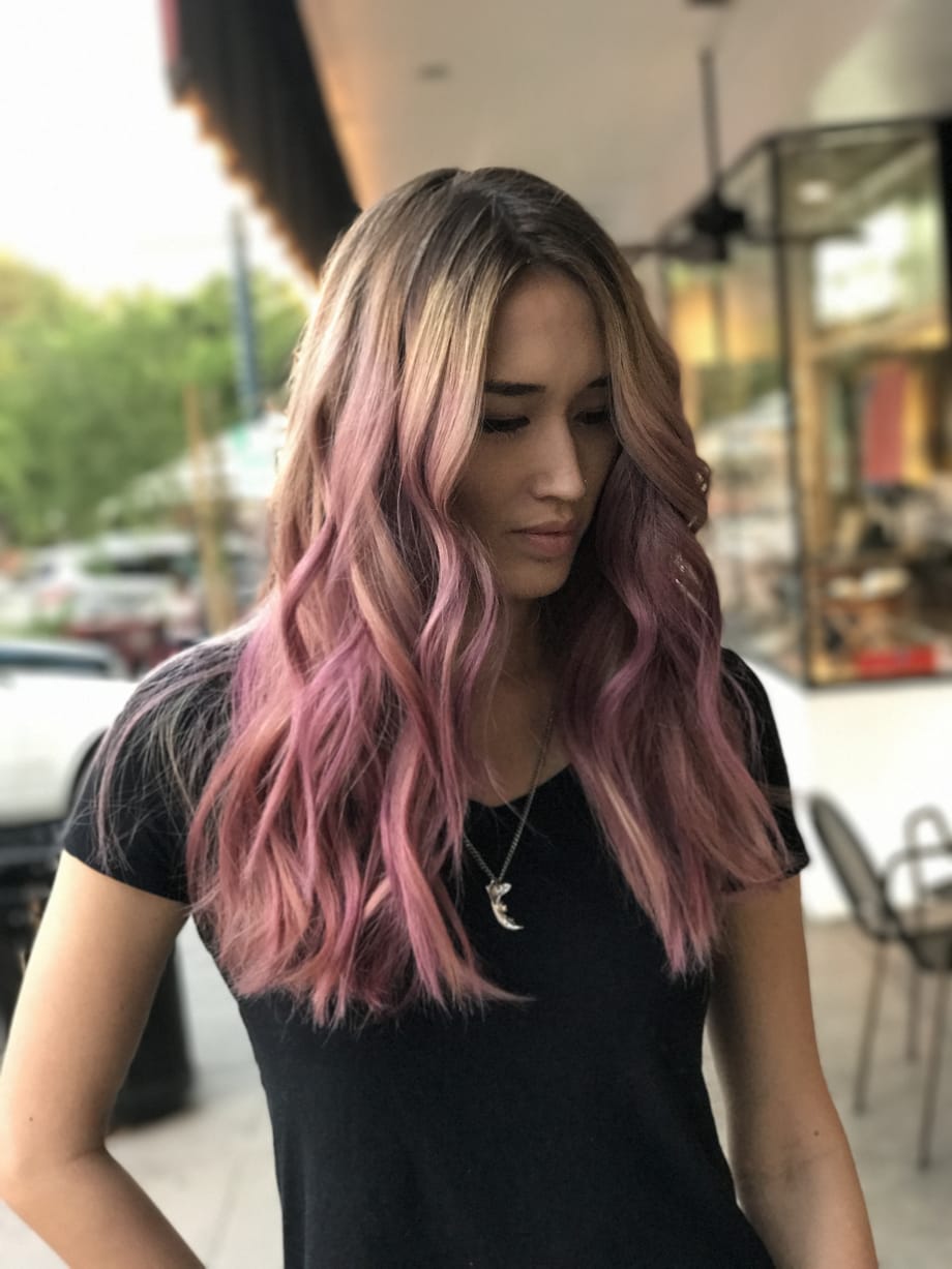 Balayage Beauty: From Box Color to Pink Sophistication