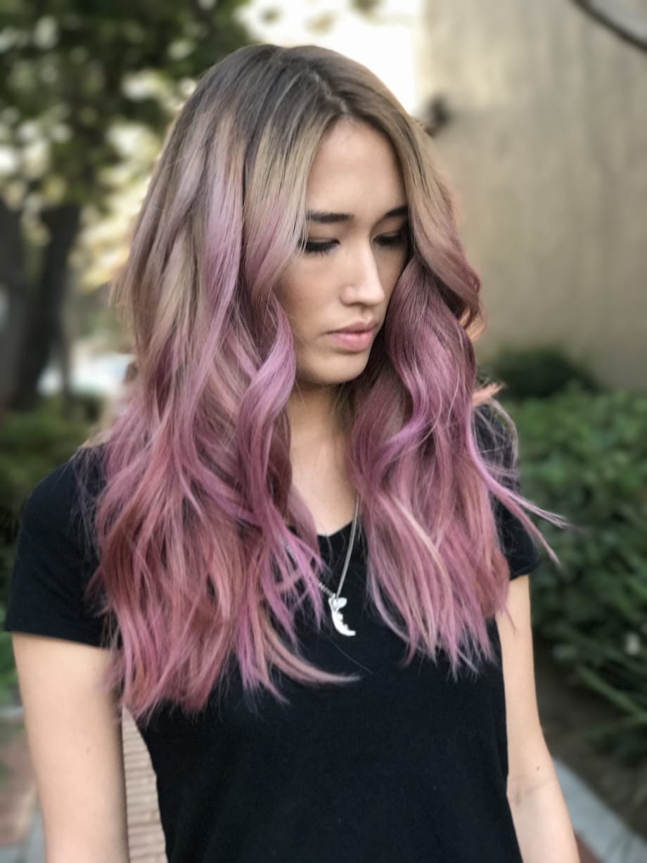 Balayage Beauty: From Box Color to Pink Sophistication