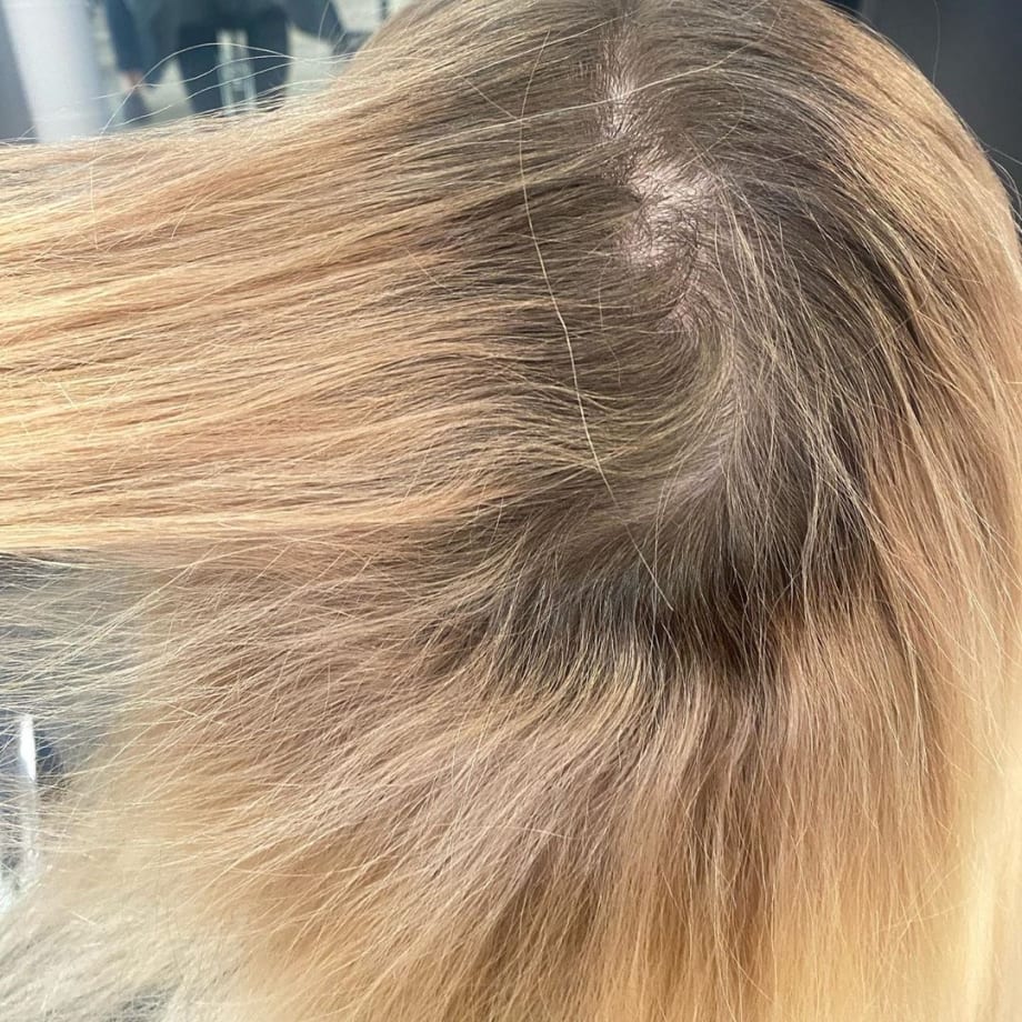 Color Correction: Cool Blonde with Root Shadow