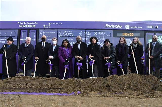 IndyGo Breaks Ground on the Purple Line
