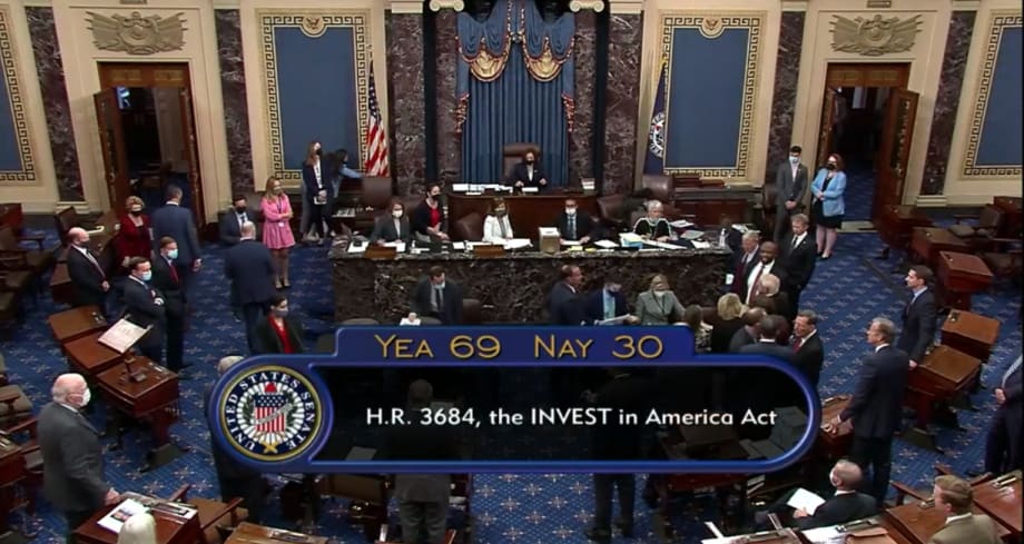 Senate-Passed Infrastructure Legislation Includes Trucking Provisions