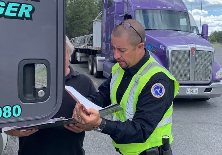 DOT inspection officer.